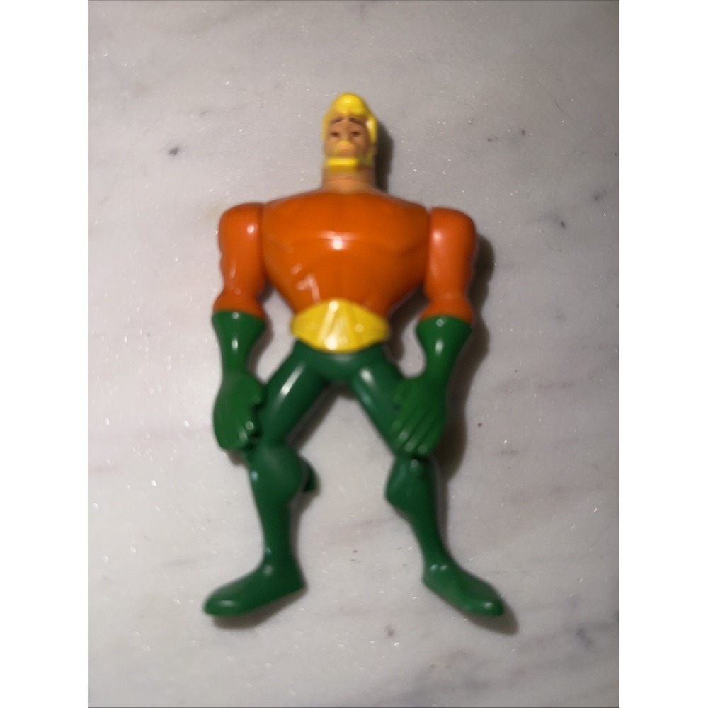 2010 DC COMICS JUSTICE LEAGUE AQUAMAN McDONALDS HAPPY MEAL 4" ACTION FIGURE